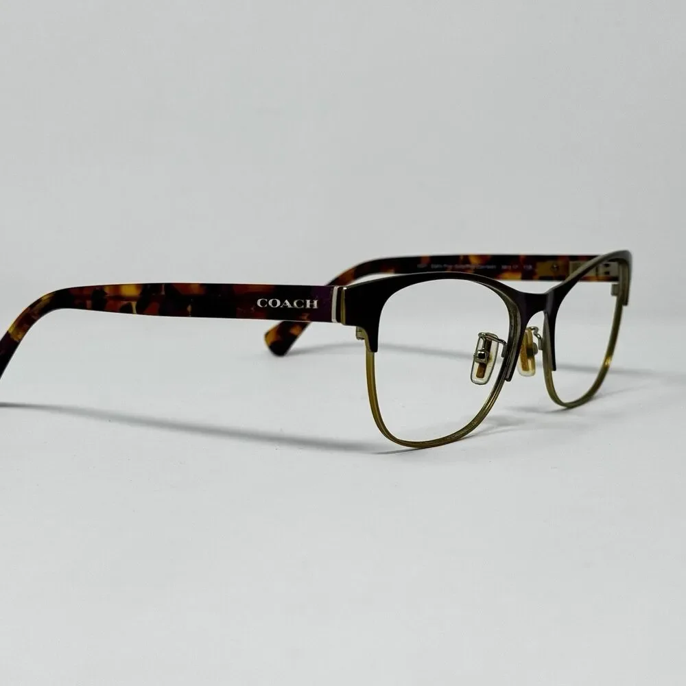 Coach HC5074 9241 Satin Gold Purple Confetti Sunglass Frames 54-17-135